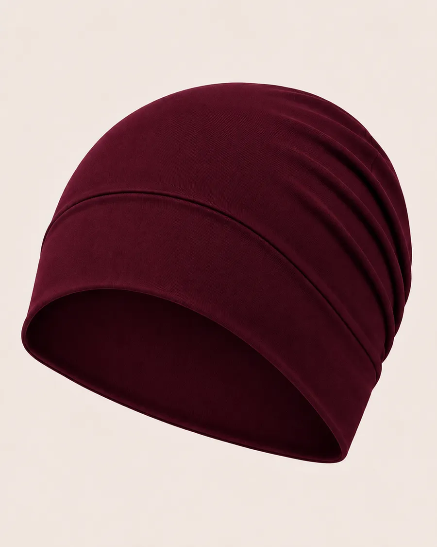 Burgundy Hijab Cap