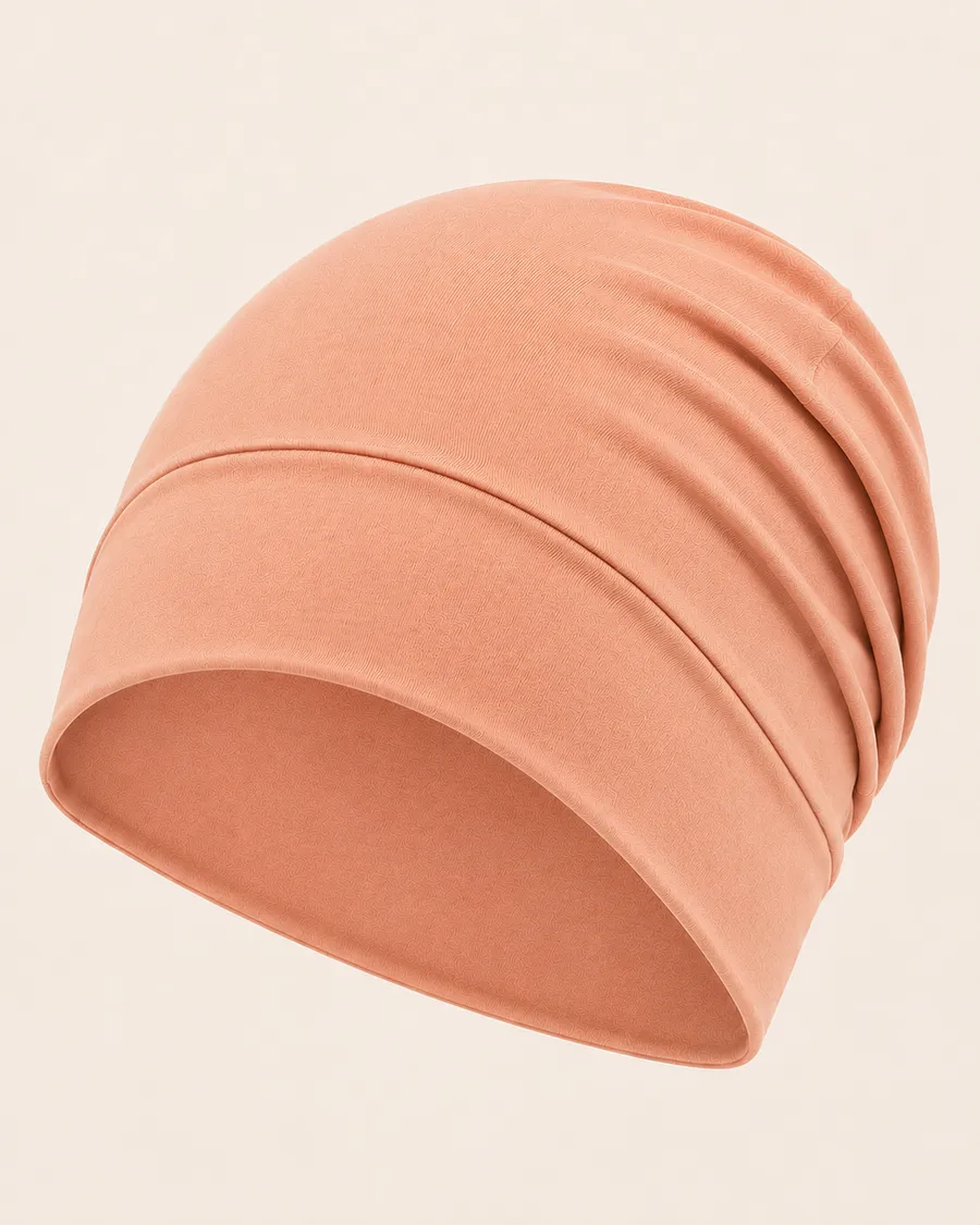 Peach Hijab Cap