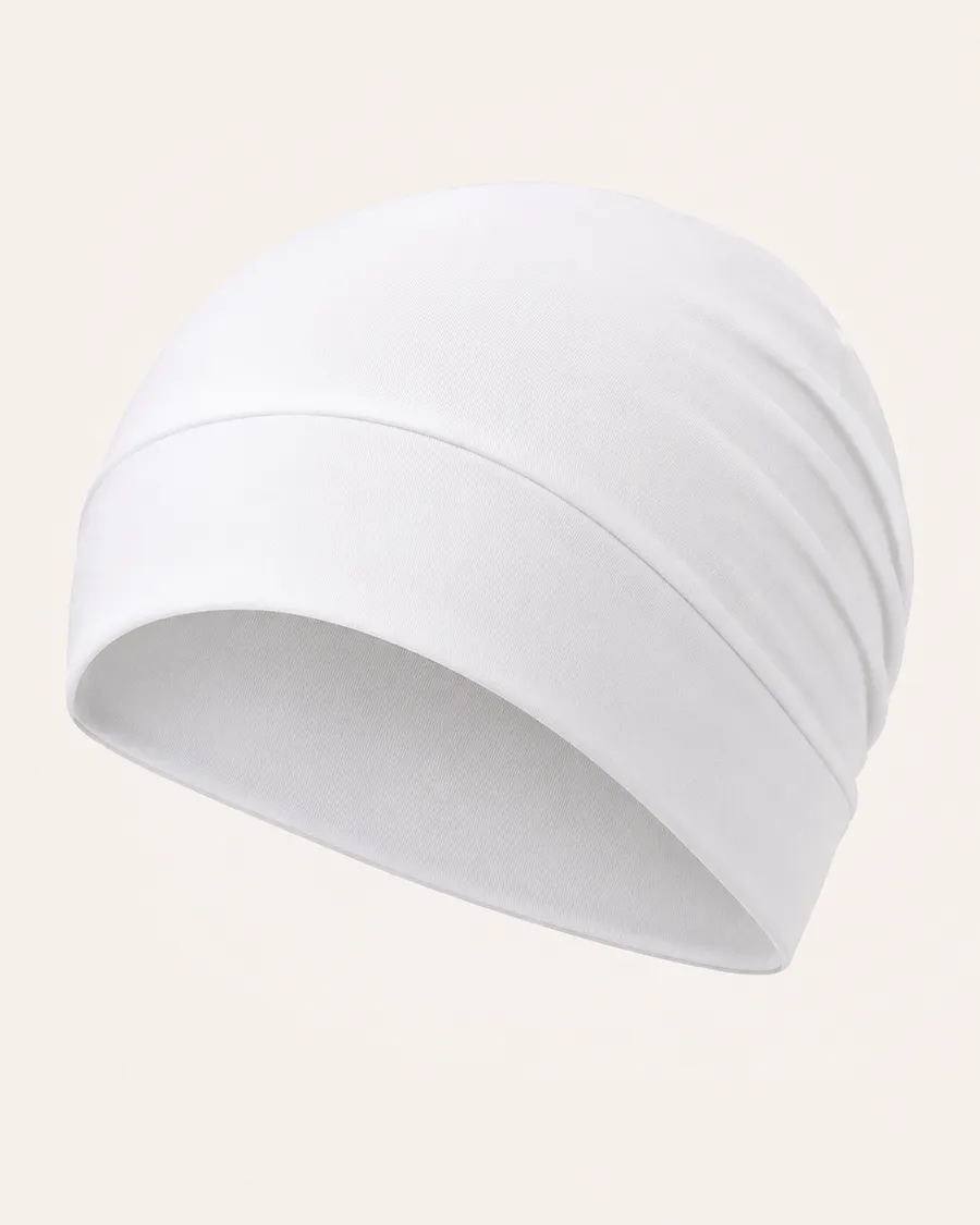 White Hijab Cap