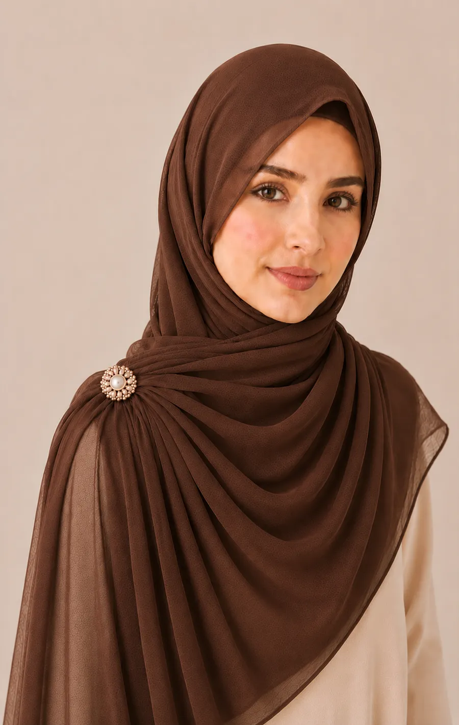 Coffee Chiffon Hijab