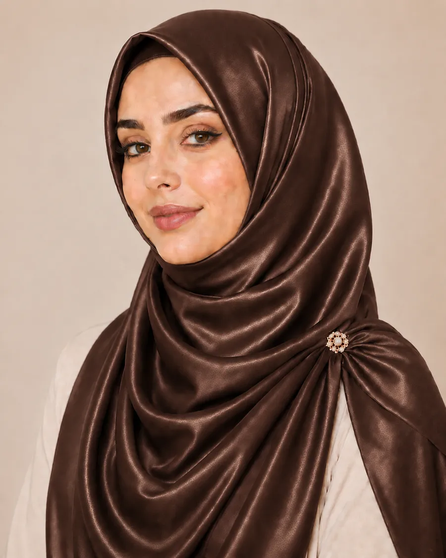 Coffee Silk Hijab