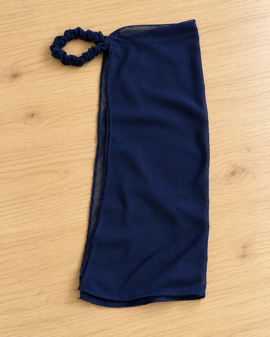 Navy Chiffon Niqab